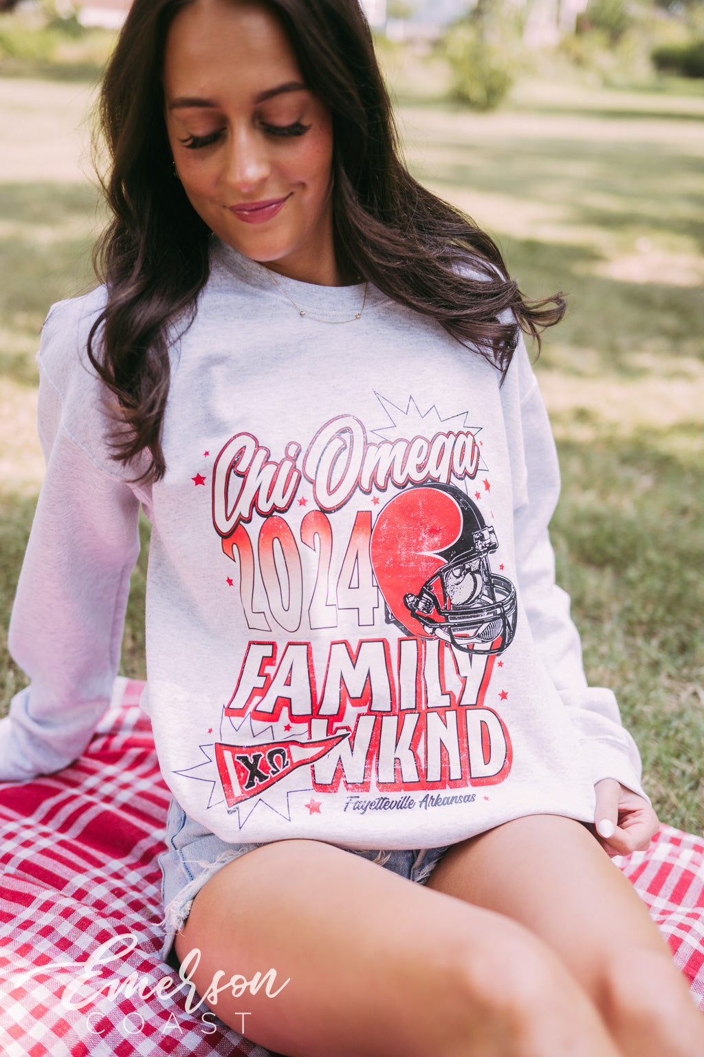 Chi Omega Football Family Weekend Crewneck