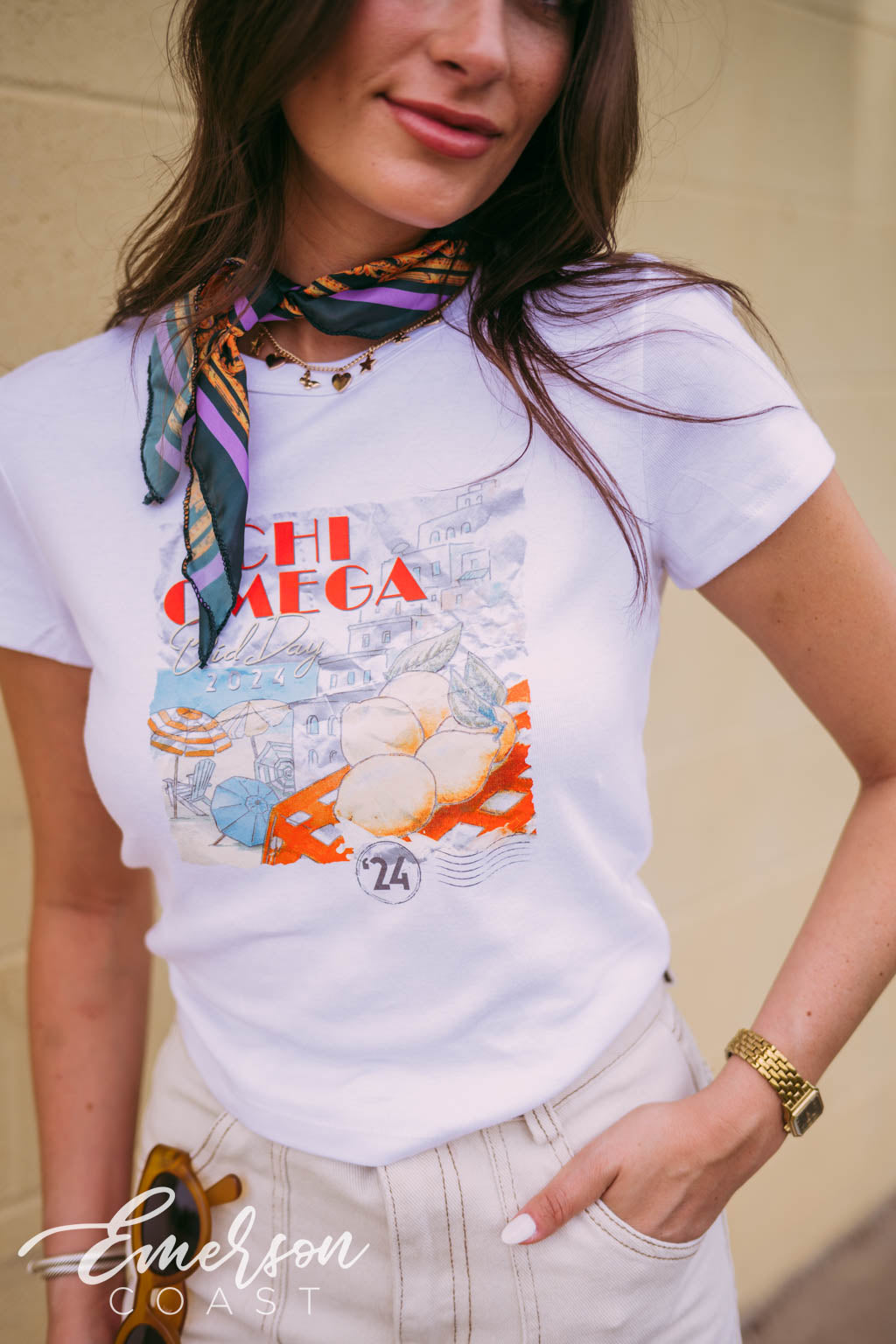 Chi Omega Coastal Bid Day Tee