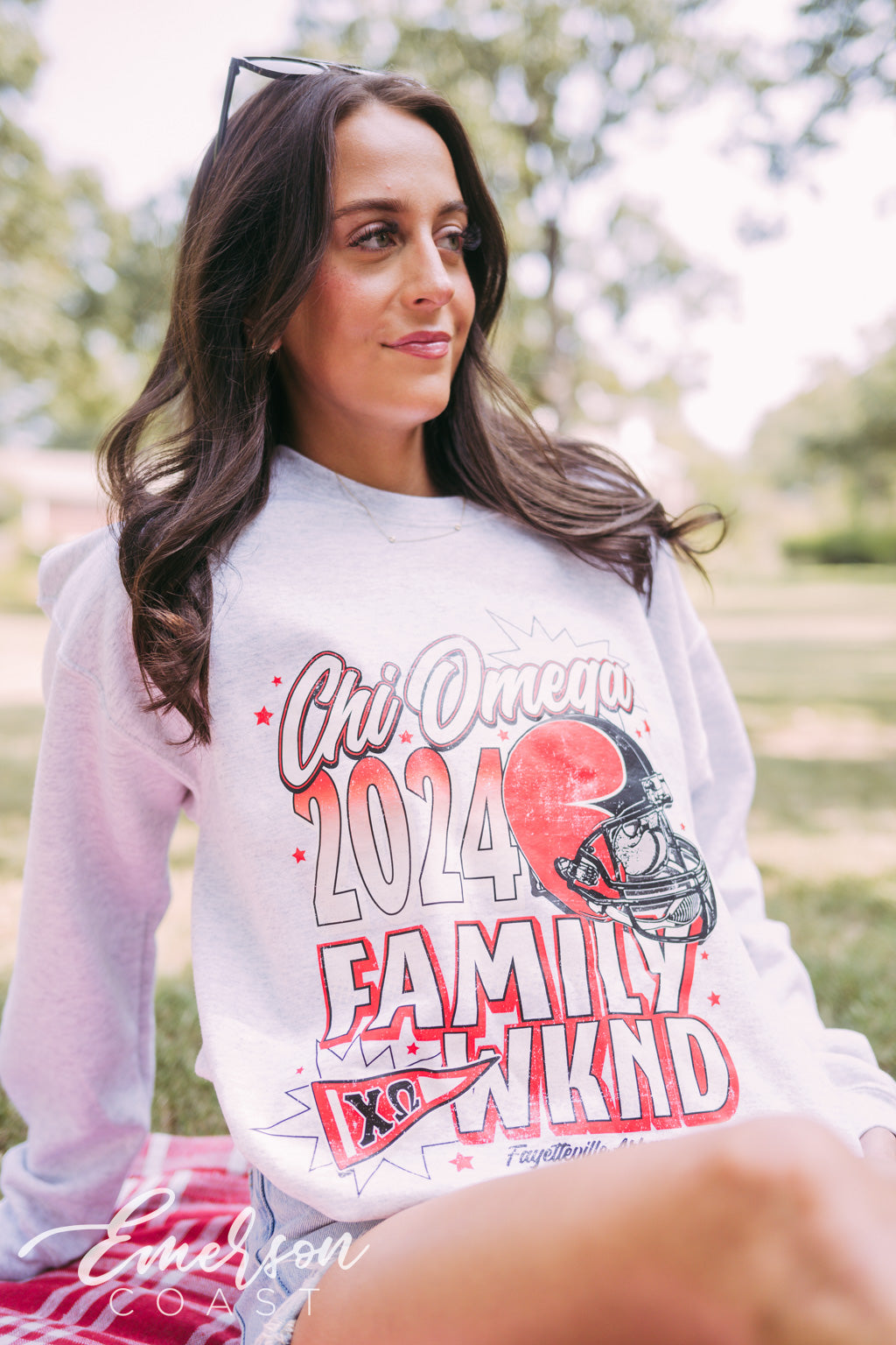 Chi Omega Football Family Weekend Crewneck