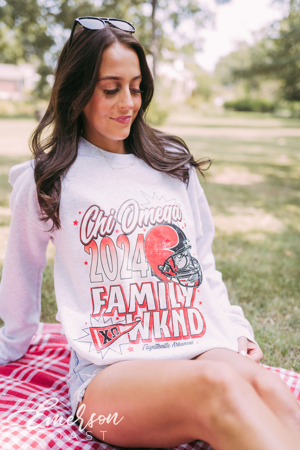 Chi Omega Football Family Weekend Crewneck