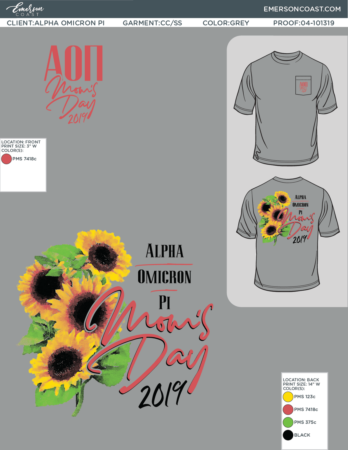 04-101319 Alpha Omicron Pi Western Michigan University Mom&#39;s Day 2019