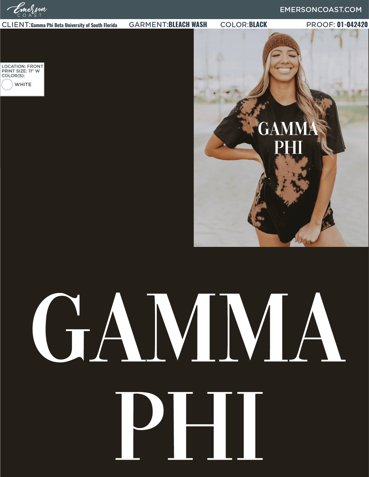 01-042420 Gamma Phi Beta University of South Florida Bleach Wash 2020-02