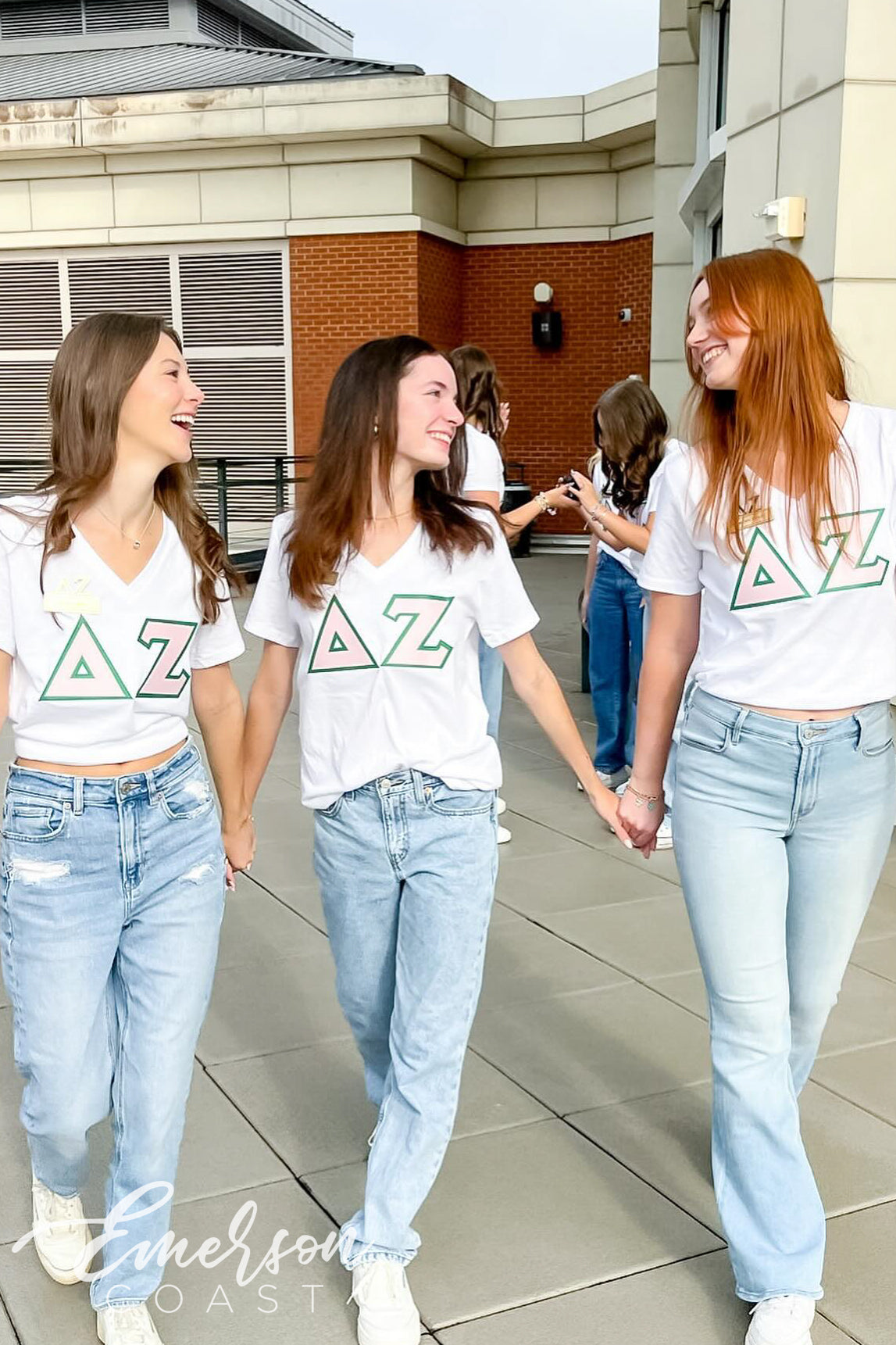 Delta Zeta Recruitment Letter Jersey Vneck