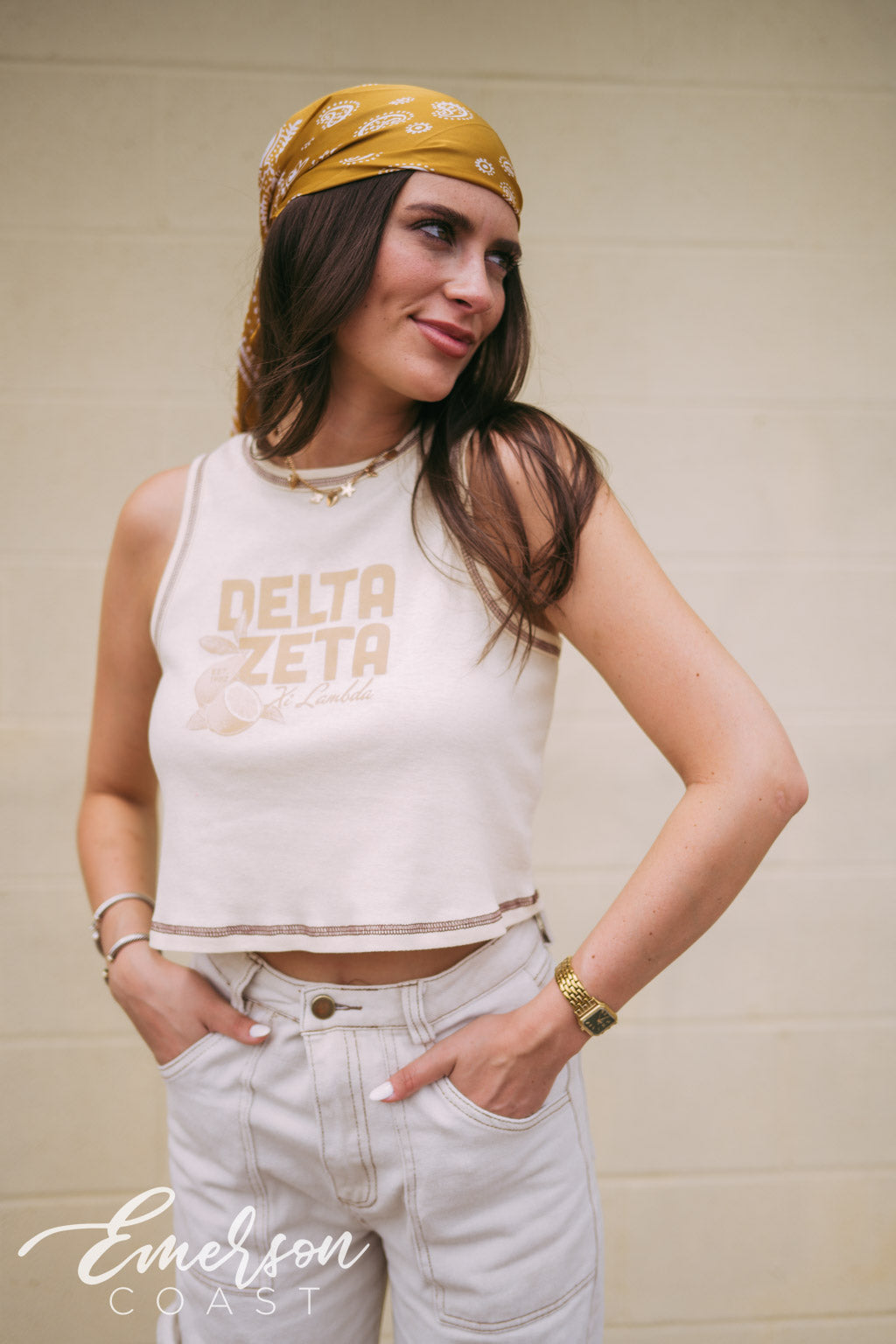 Delta Zeta Freshly Picked Bid Day Stitched Tank