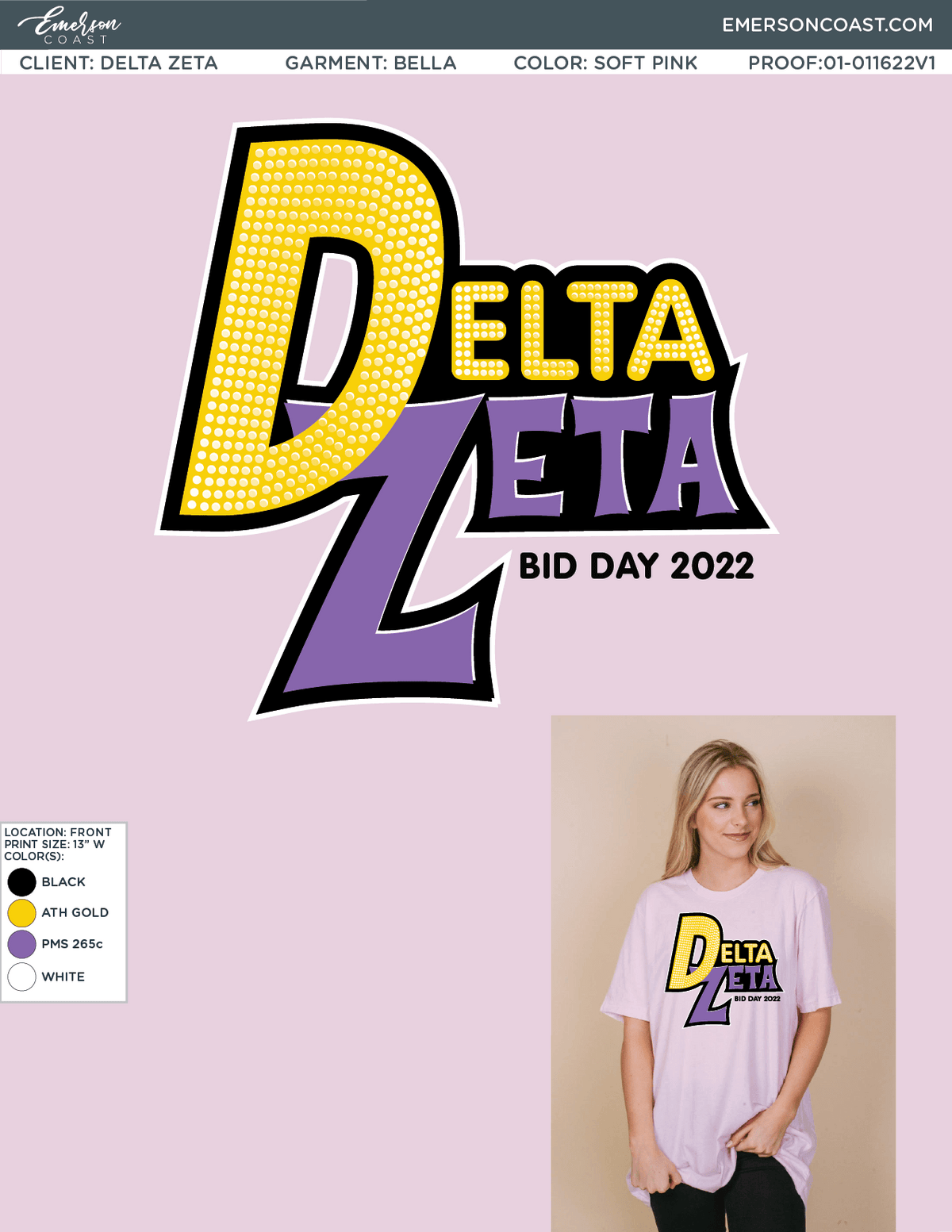 01-011622 Delta Zeta Appalachian State University Bid Day 2022-01