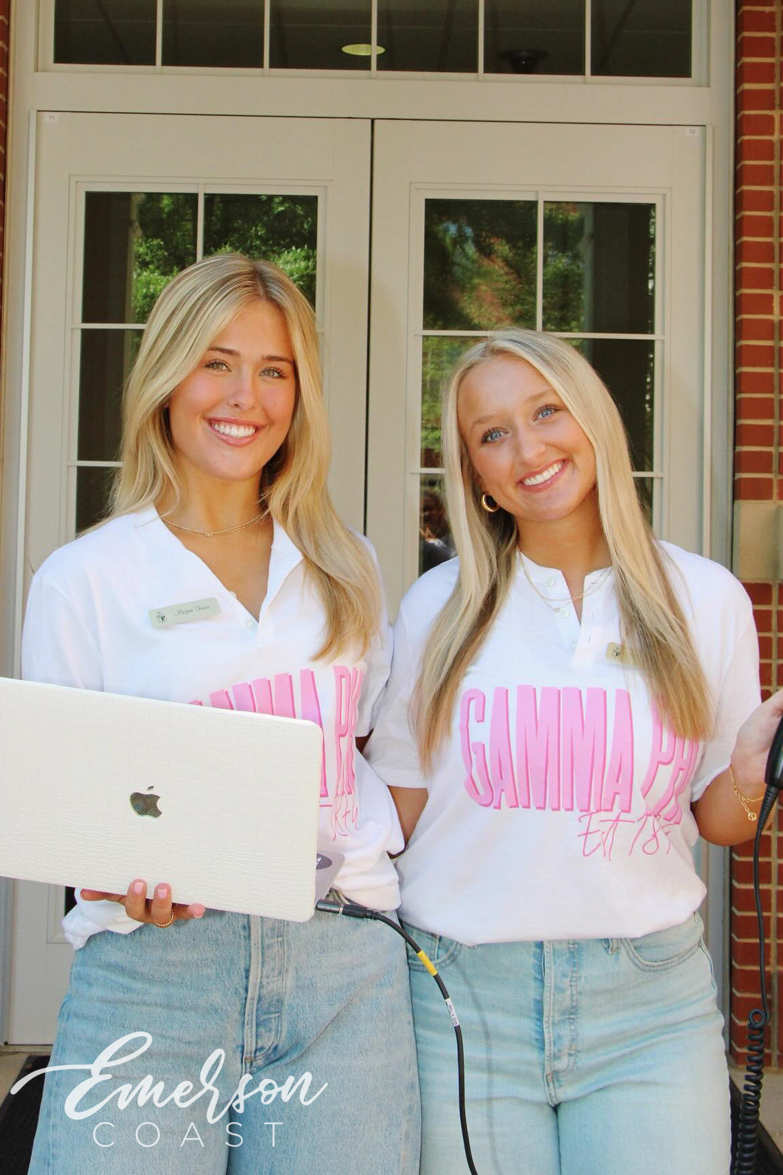 Gamma Phi Beta Bold Pink Recruitment Henley