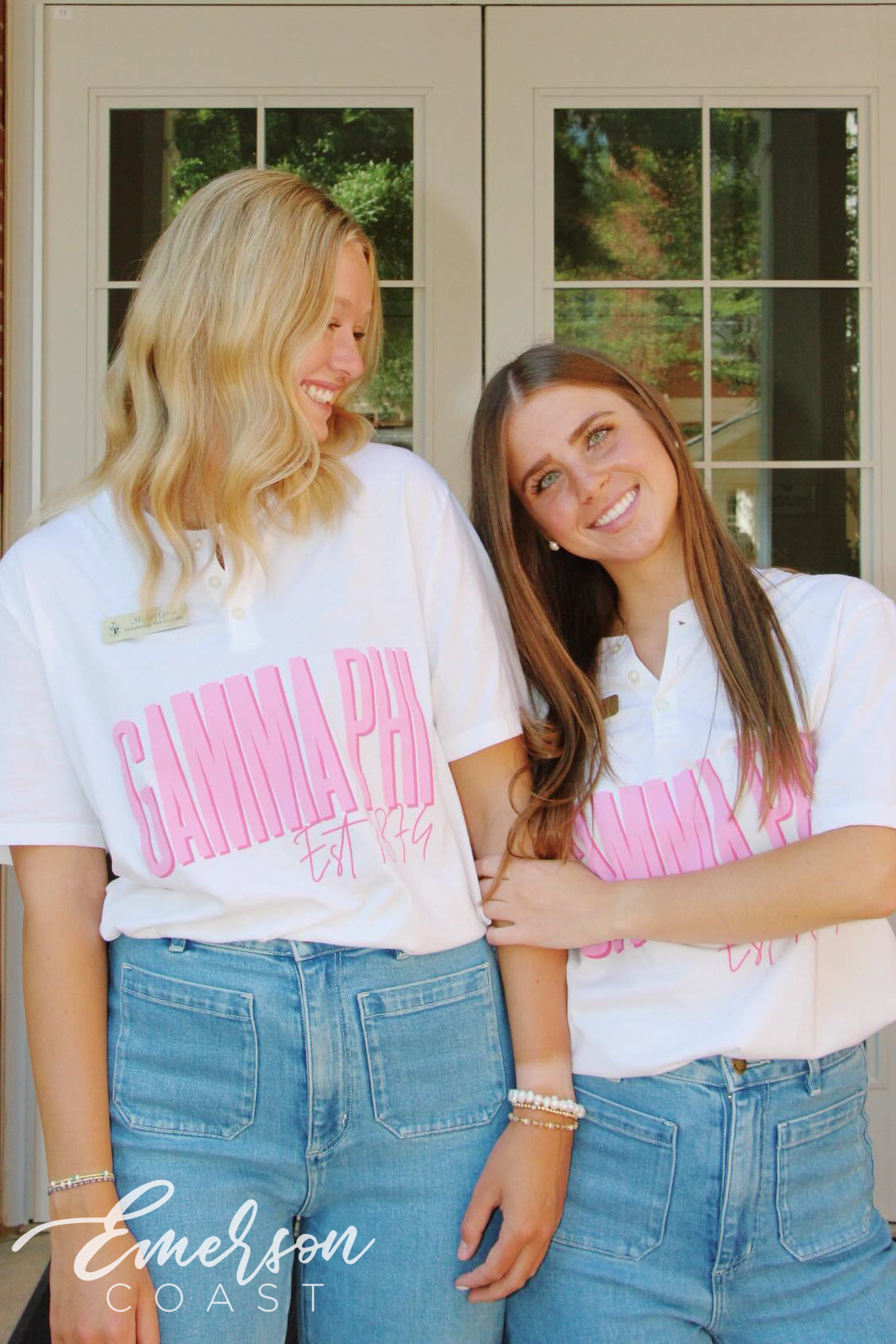 Gamma Phi Beta Bold Pink Recruitment Henley