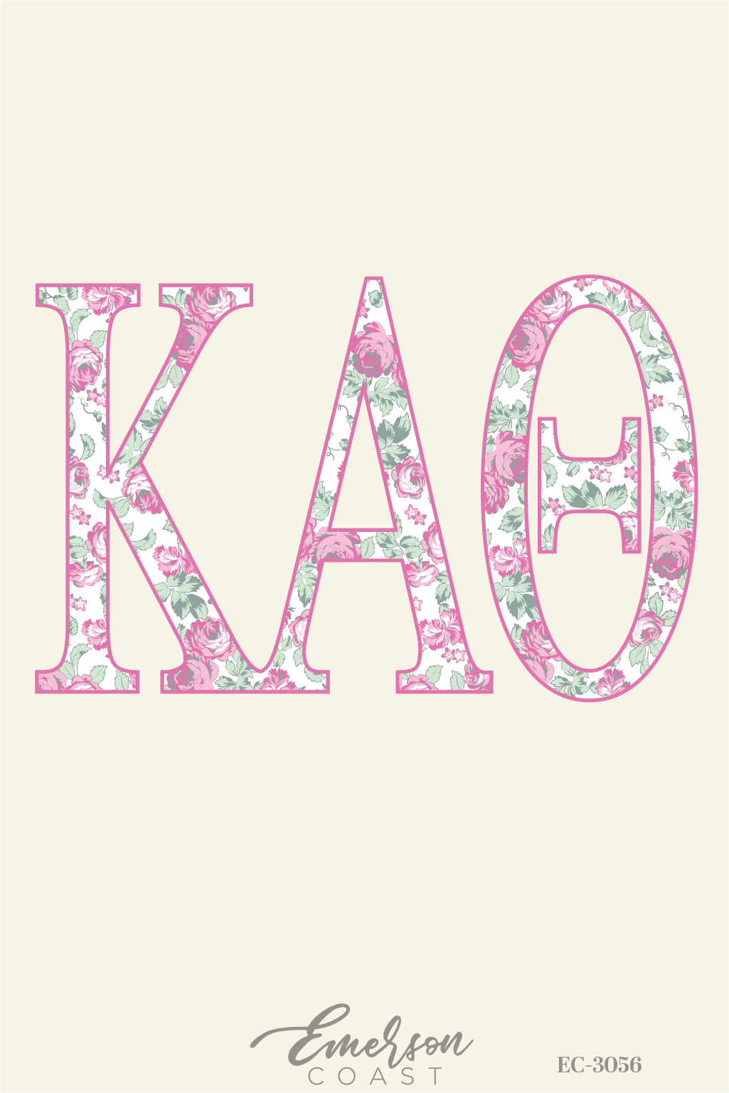 Kappa Alpha Theta Pastel Floral Patchwork Tee