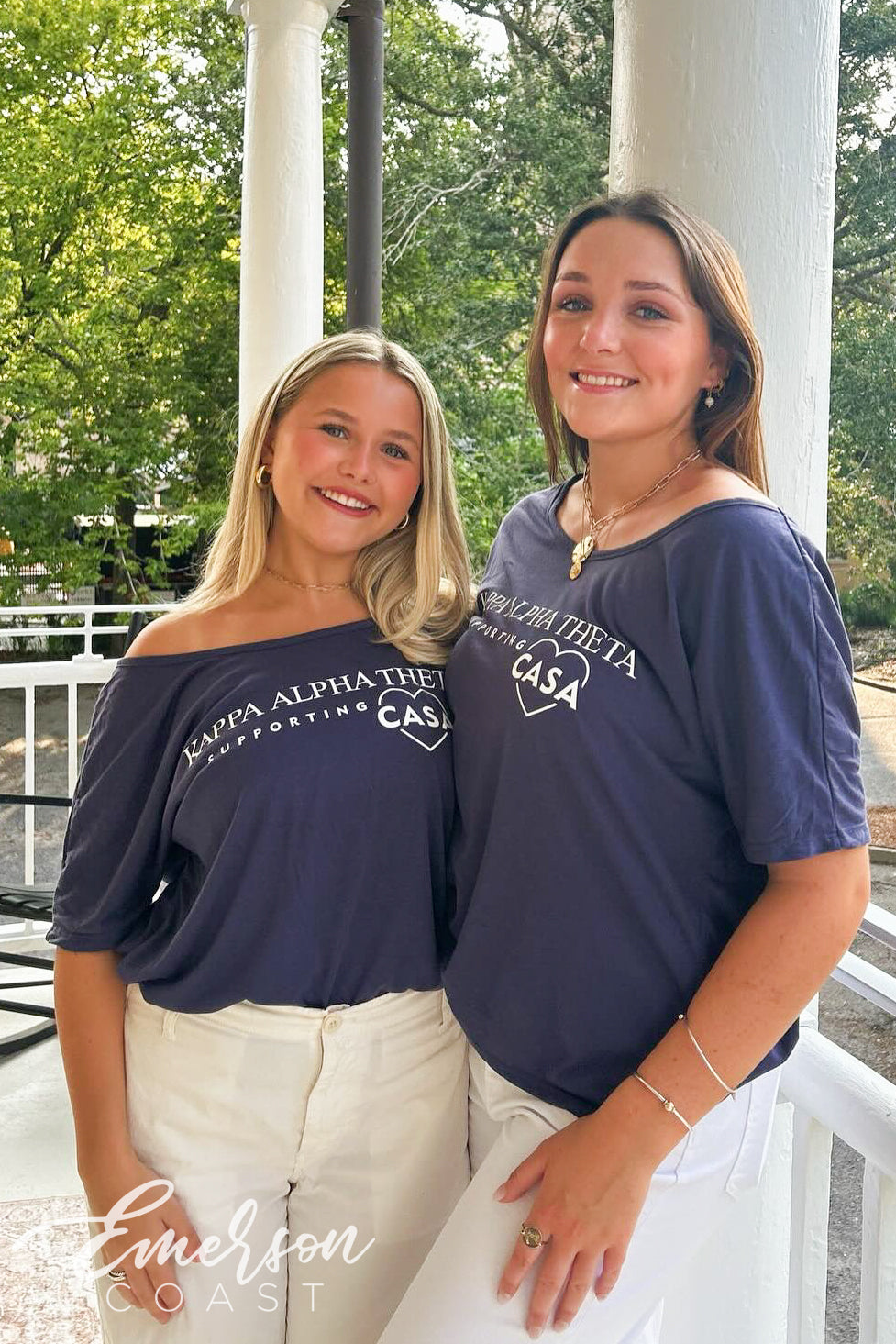 Kappa Alpha Theta Supporting Casa Navy Slouchy Tee