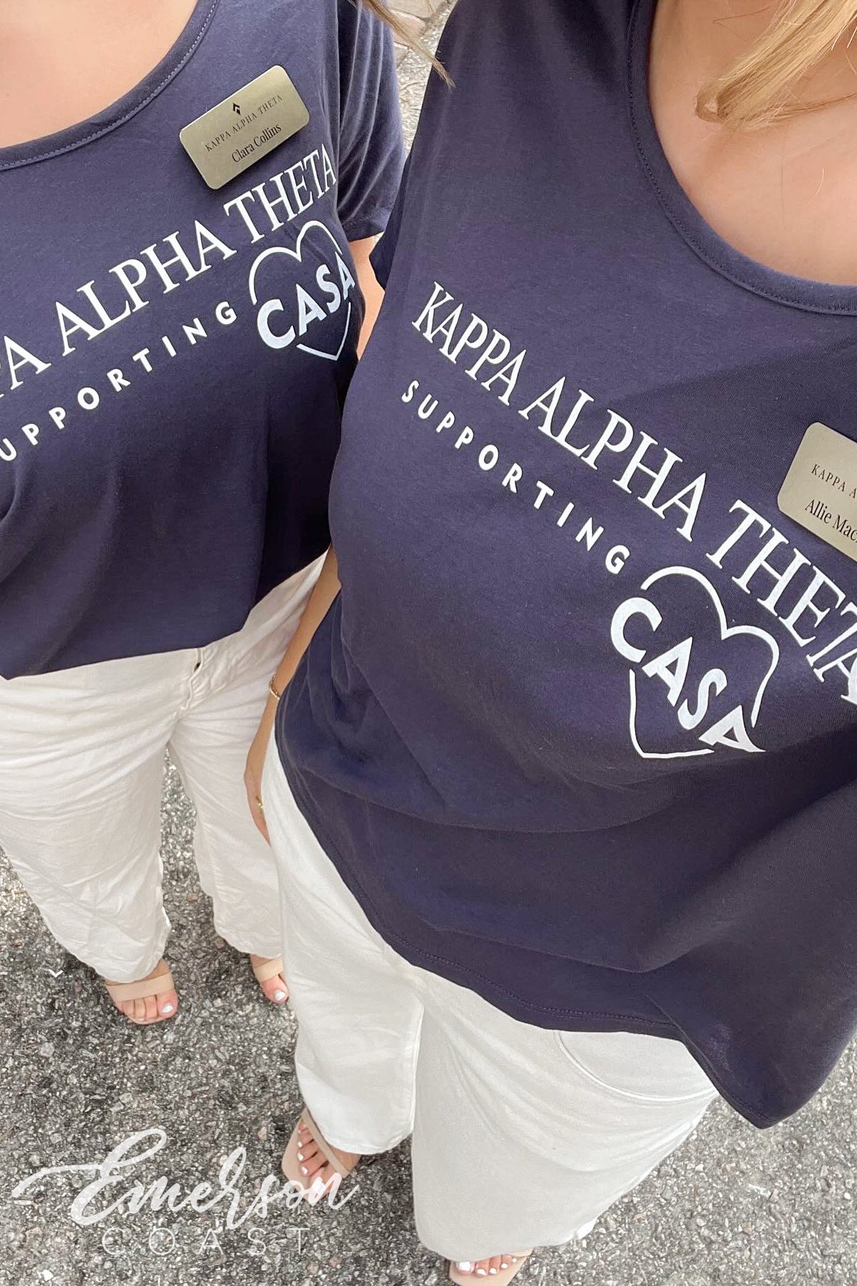 Kappa Alpha Theta Supporting Casa Navy Slouchy Tee