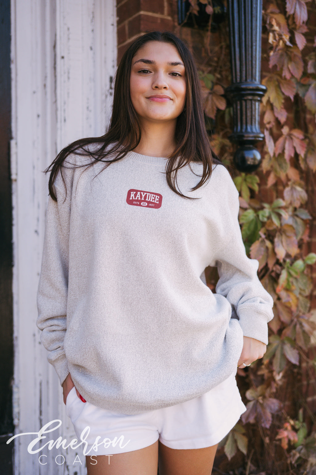 Kaydee Small Patch Cozy Knit Crewneck