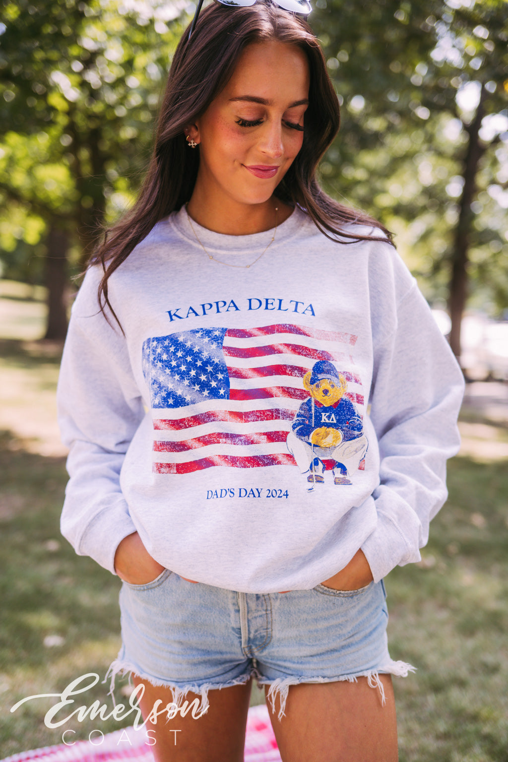 Kappa Delta American Bear Dad's Day Crewneck