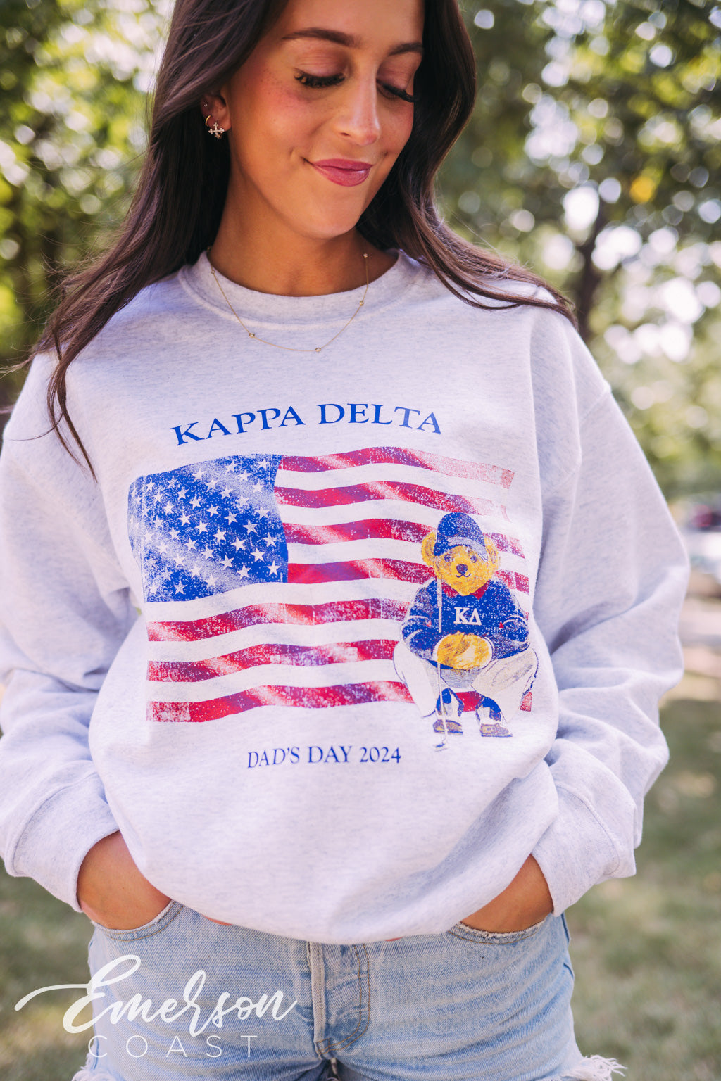 Kappa Delta American Bear Dad's Day Crewneck