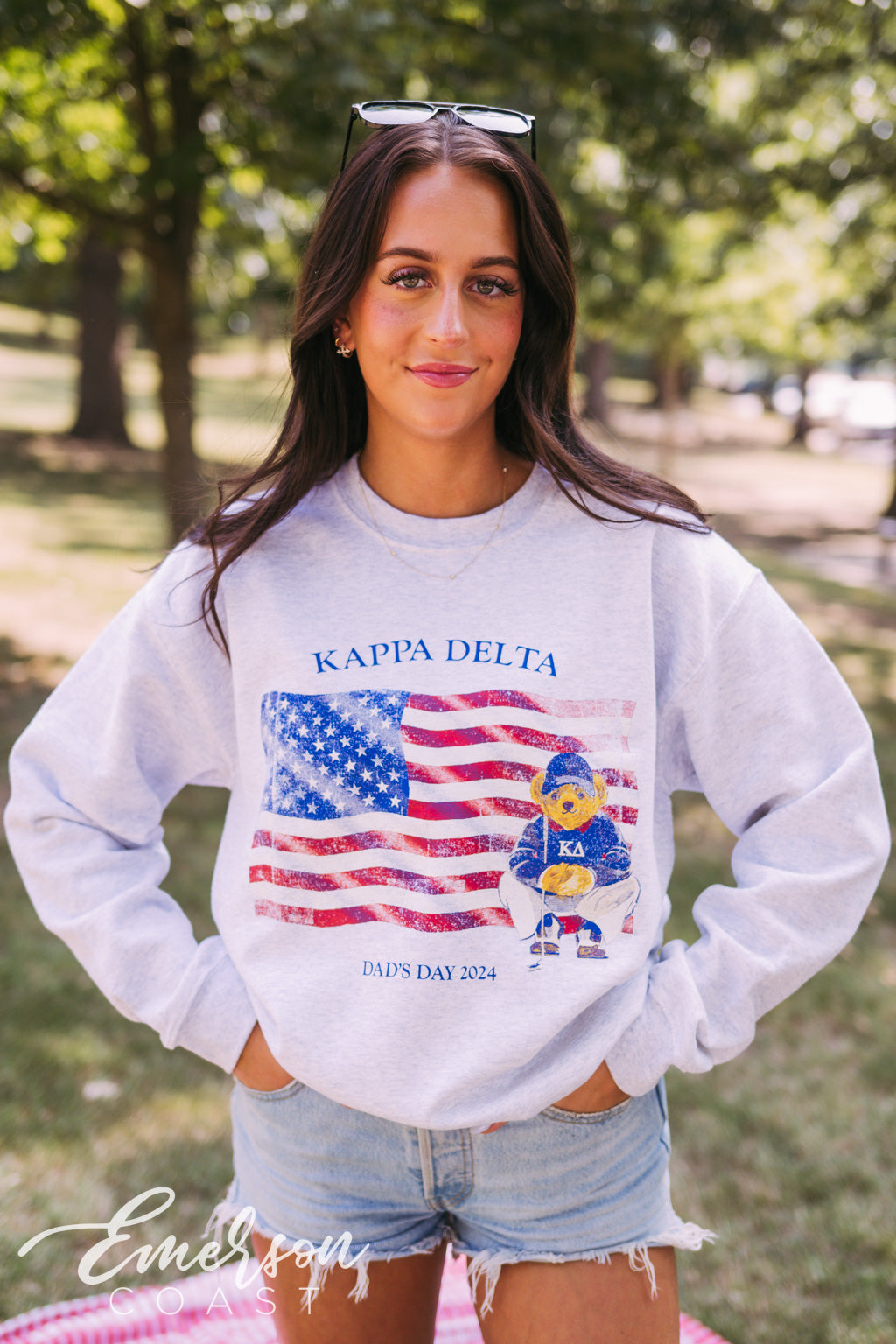 Kappa Delta American Bear Dad's Day Crewneck