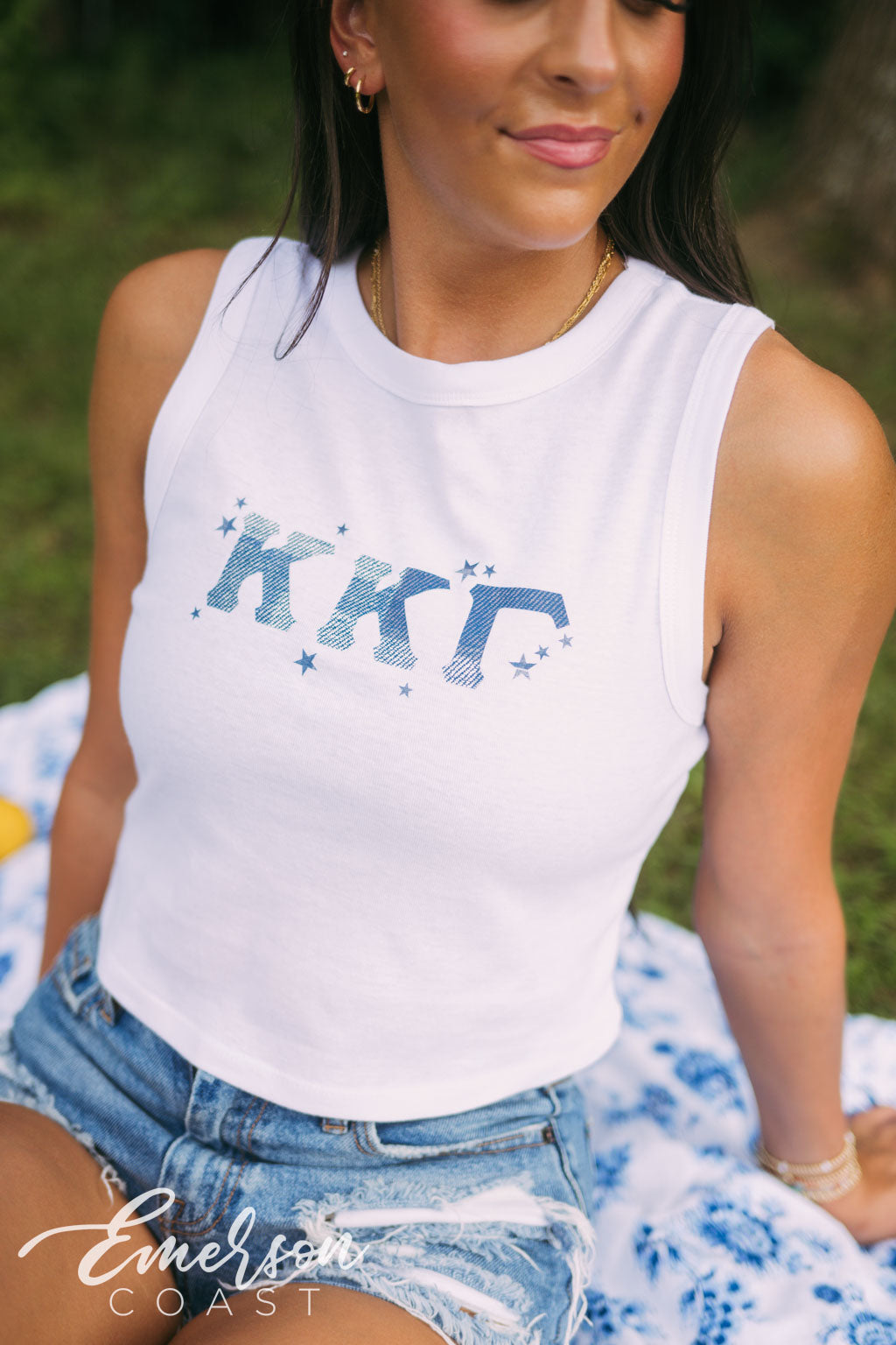 Kappa Kappa Gamma Blue Jean Baby Bid Day Tank