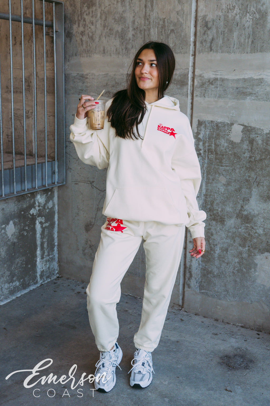 Kappa Off White Star Hoodie and Jogger Set