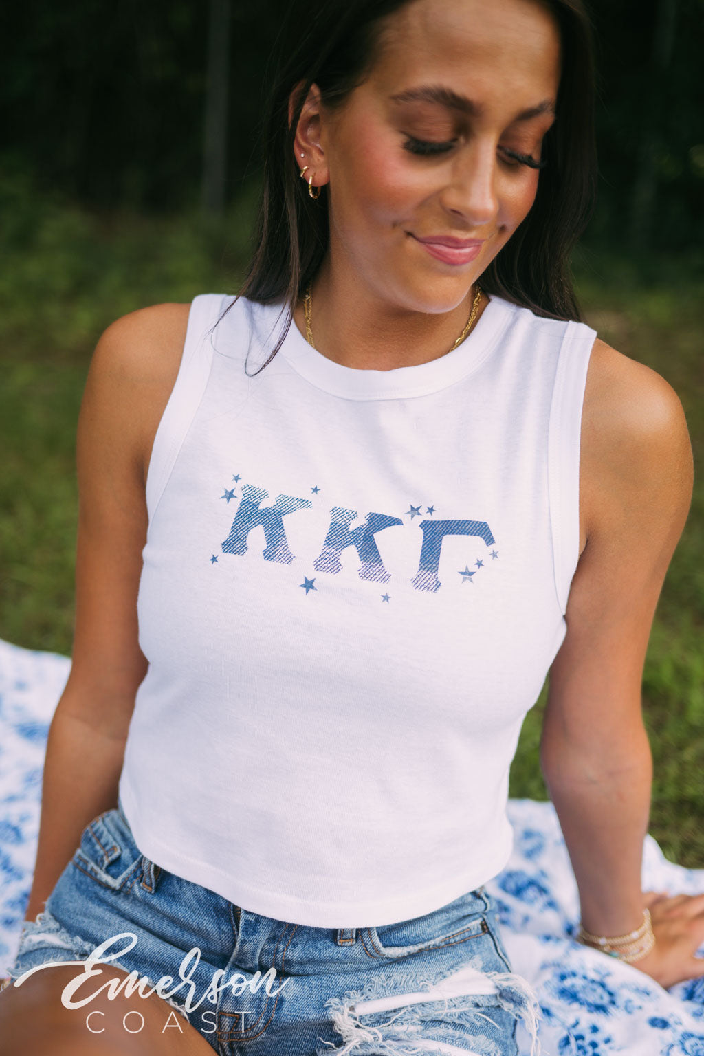 Kappa Kappa Gamma Blue Jean Baby Bid Day Tank