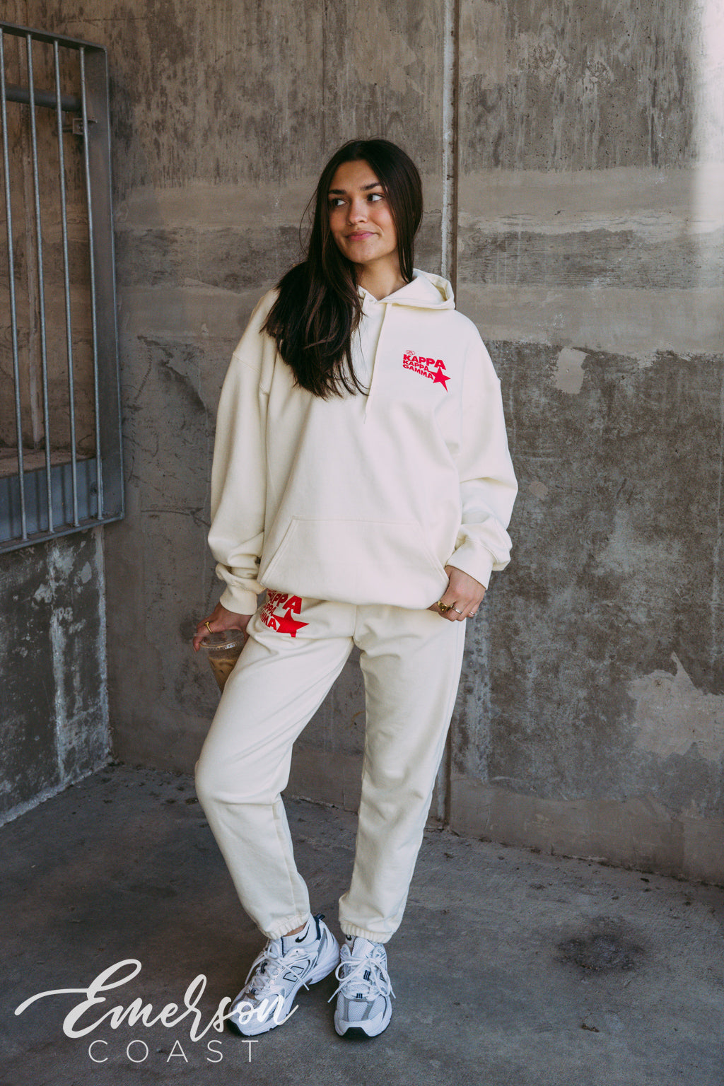 Kappa Off White Star Hoodie and Jogger Set