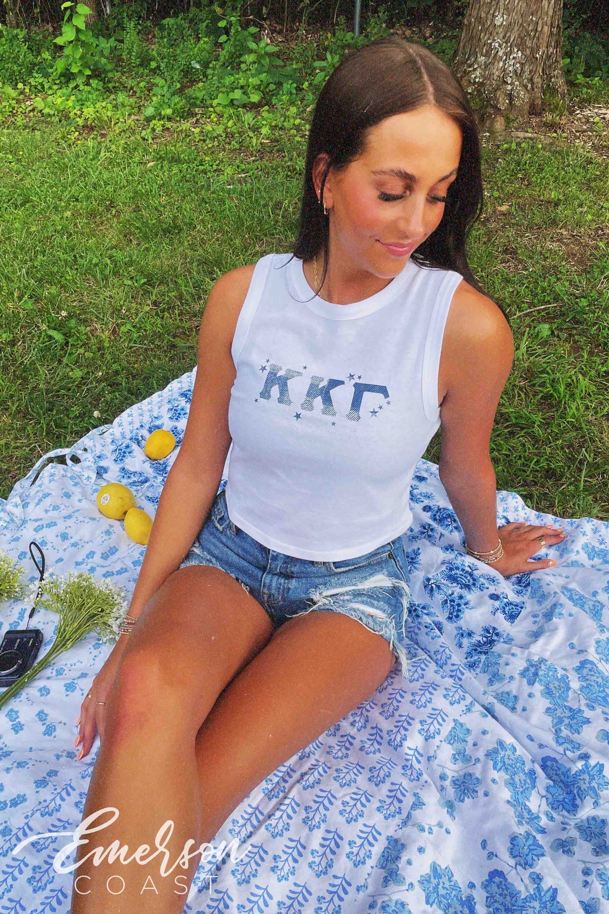 Kappa Kappa Gamma Blue Jean Baby Bid Day Tank