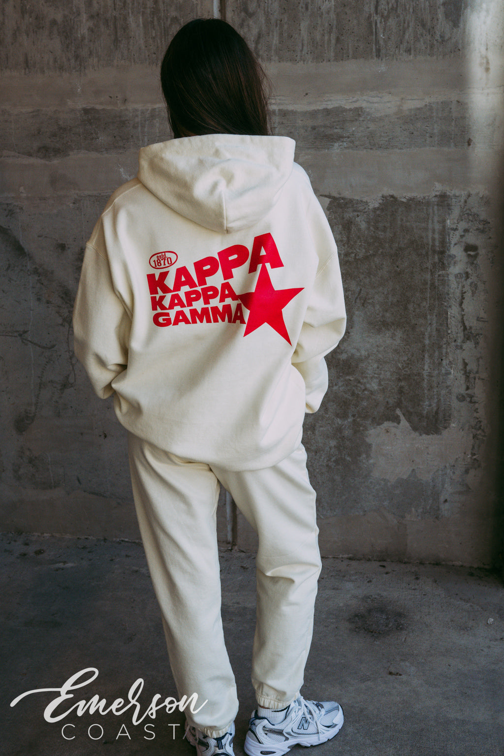 Kappa Off White Star Hoodie and Jogger Set