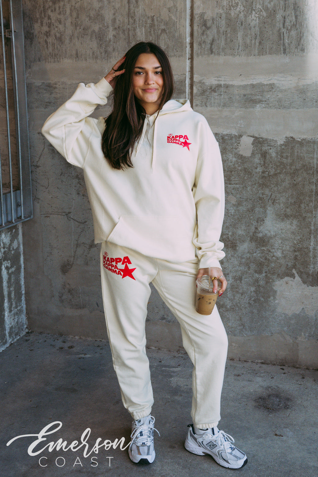 Kappa Off White Star Hoodie and Jogger Set