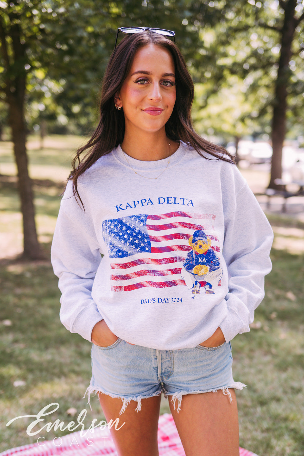 Kappa Delta American Bear Dad's Day Crewneck