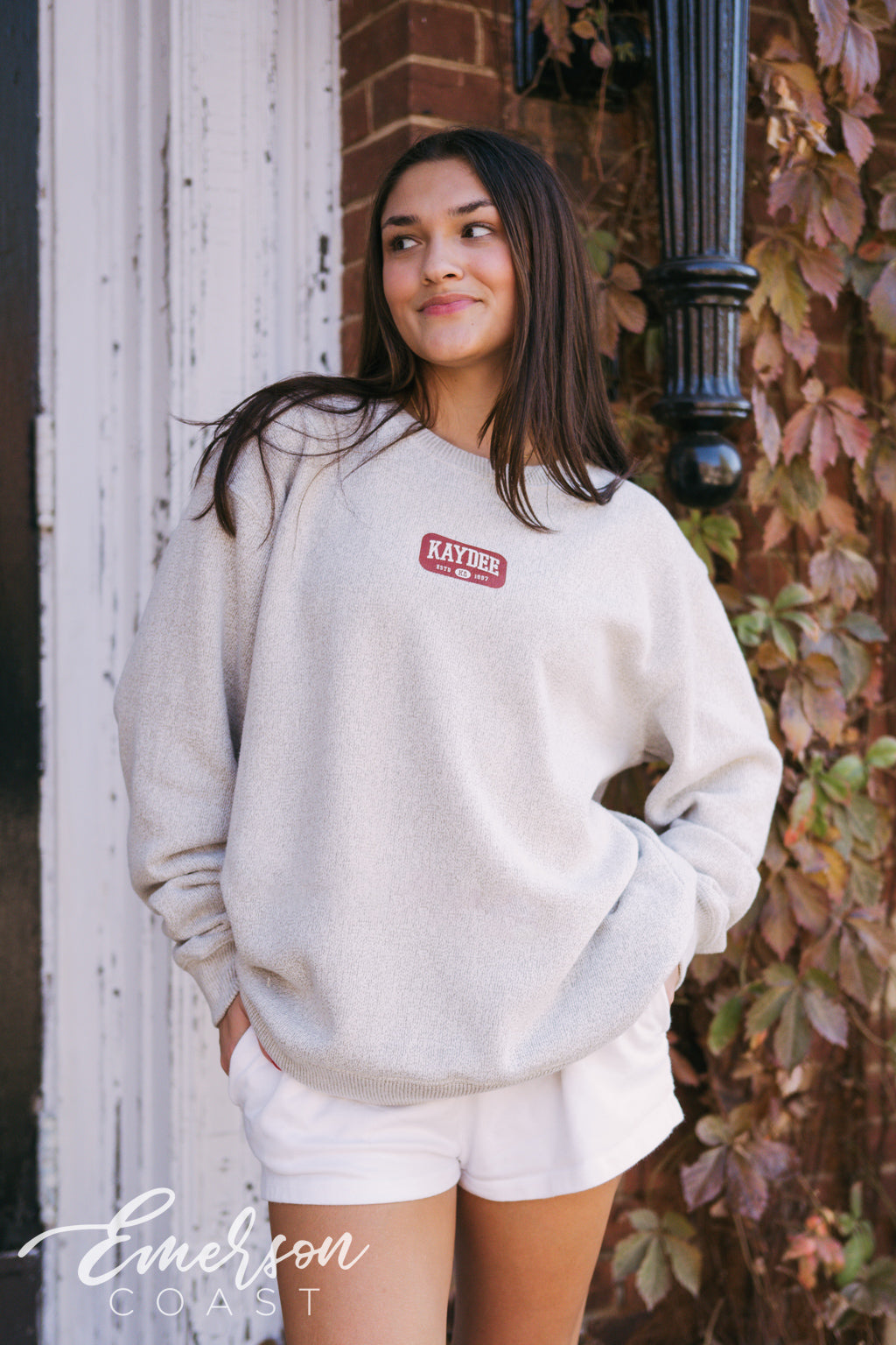 Kaydee Small Patch Cozy Knit Crewneck