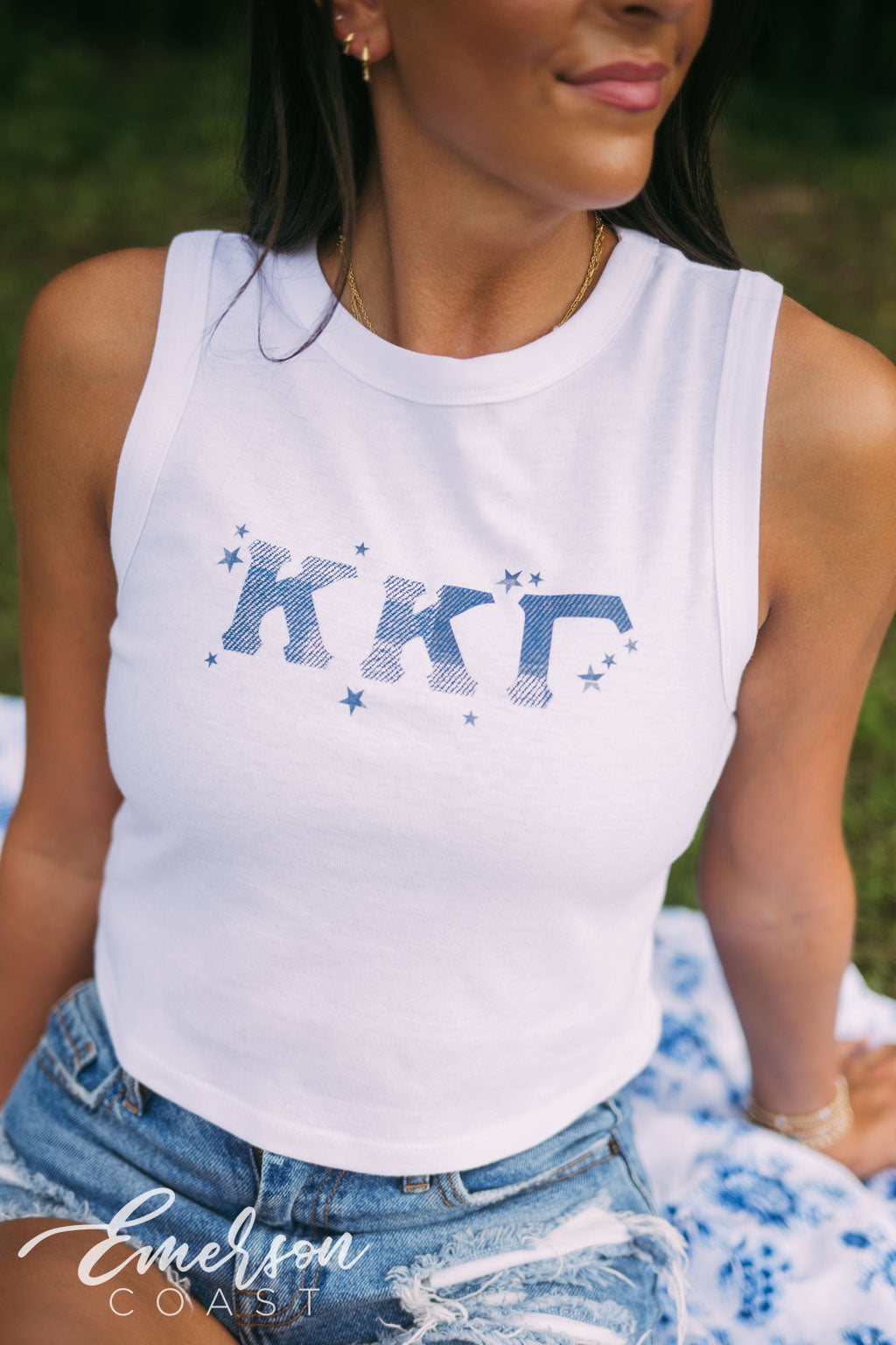 Kappa Kappa Gamma Blue Jean Baby Bid Day Tank