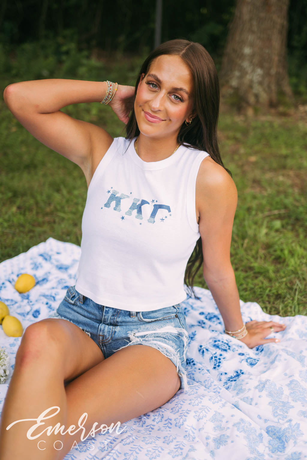 Kappa Kappa Gamma Blue Jean Baby Bid Day Tank