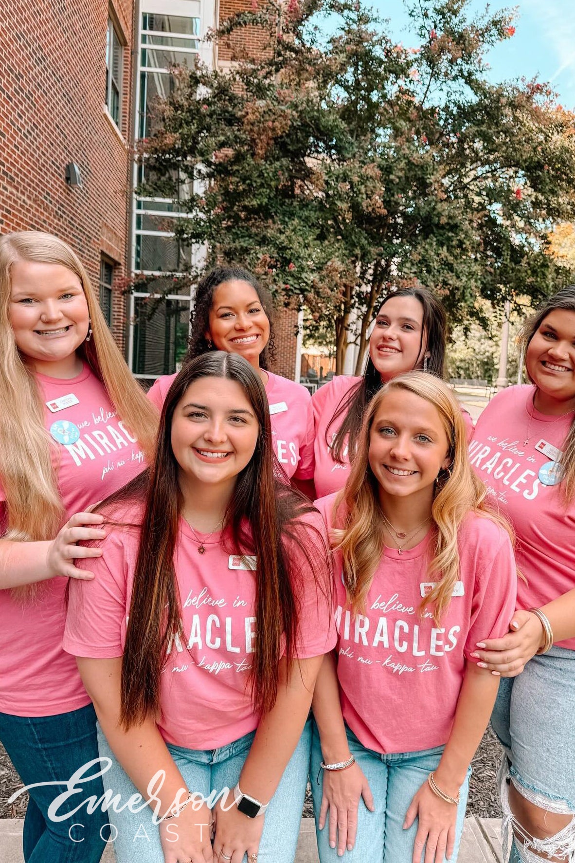 Phi Mu We Believe In Miracles Colorful Tshirts