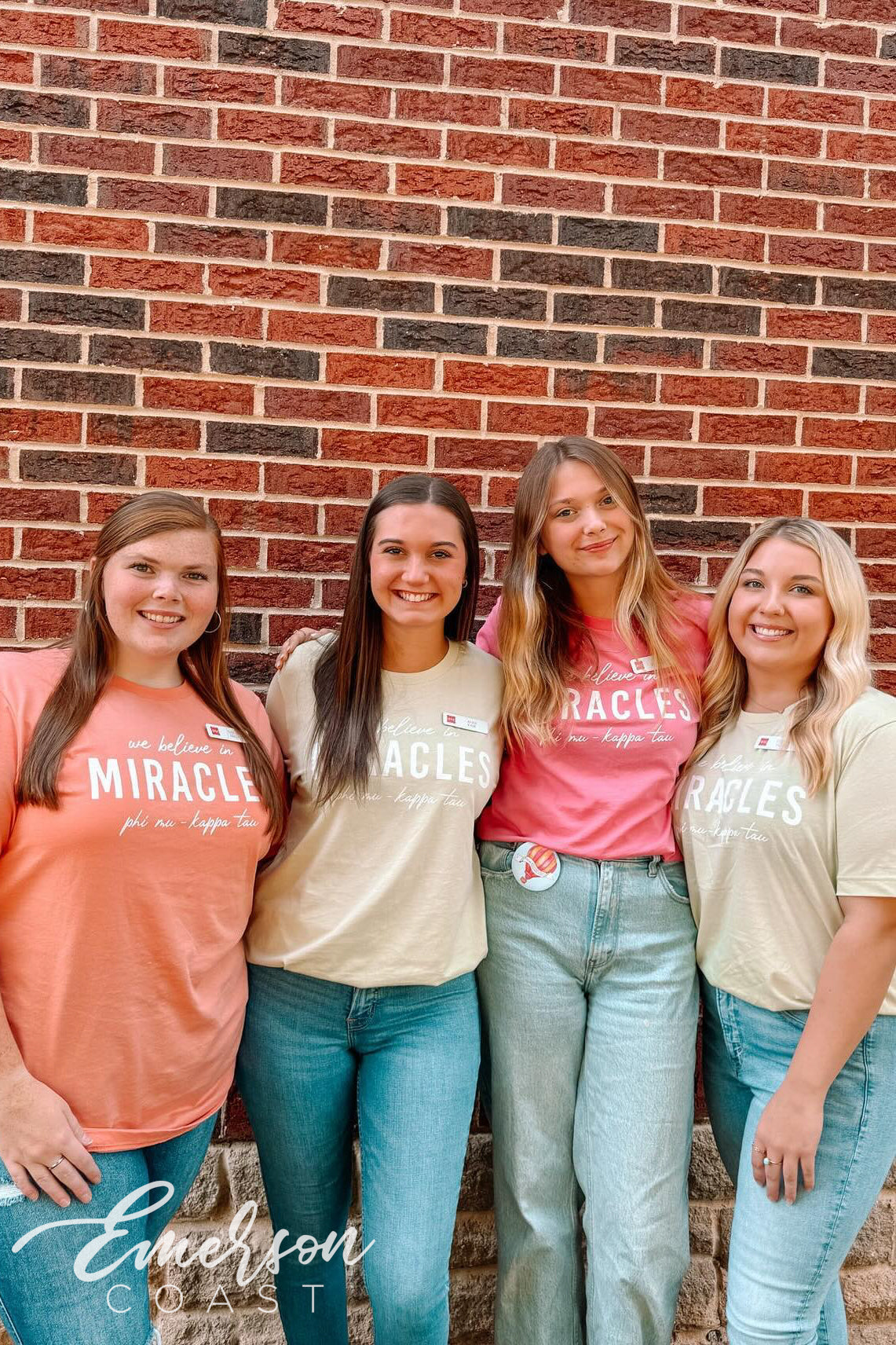 Phi Mu We Believe In Miracles Colorful Tshirts