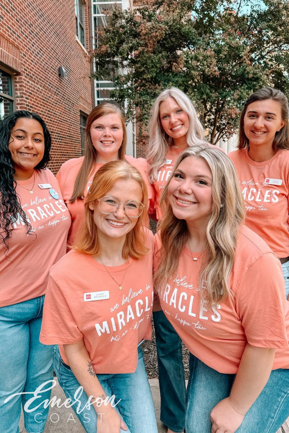 Phi Mu We Believe In Miracles Colorful Tshirts