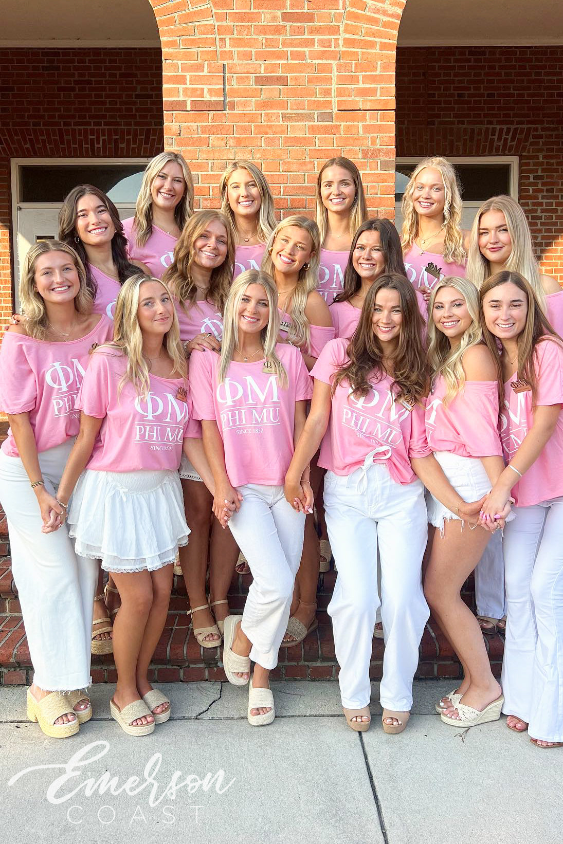 Phi Mu Pink Recruitment Slouchy Tshirt