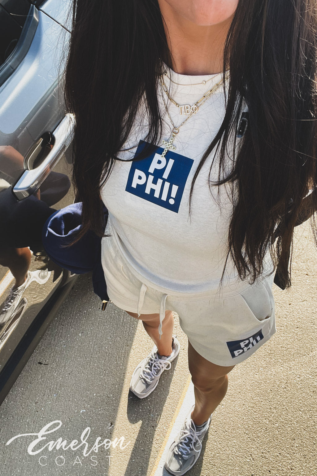 Pi Beta Phi Patch Tank &amp; Shorts Set