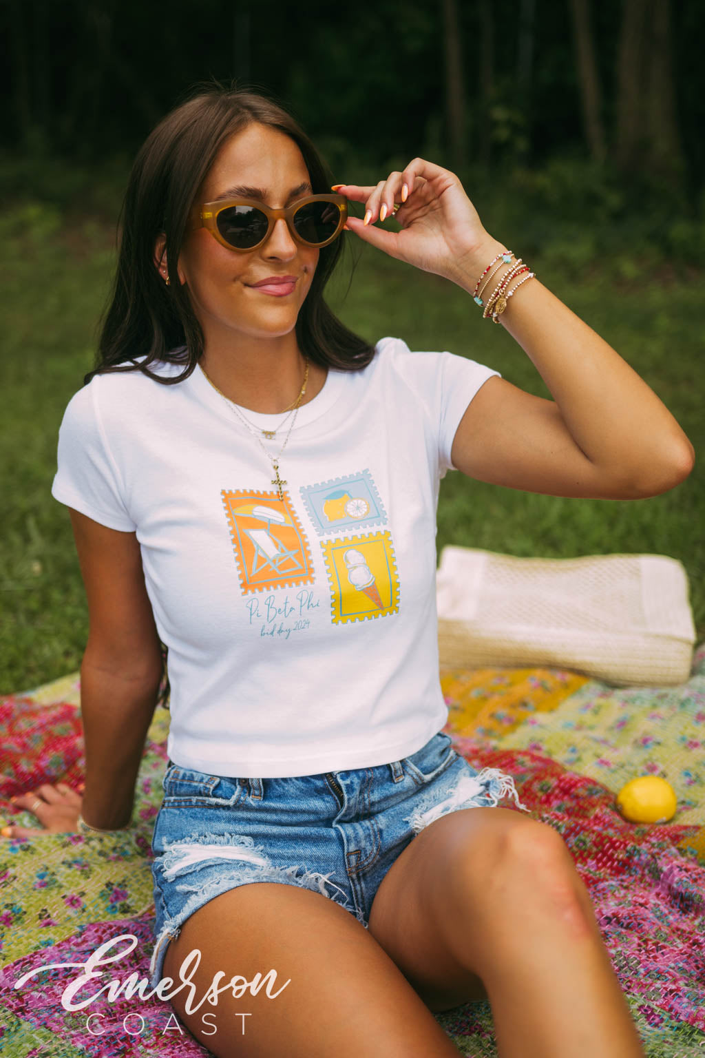 Pi Beta Phi Italian Summer Coast Bid Day Tee