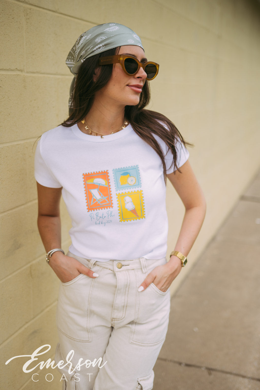 Pi Beta Phi Italian Summer Coast Bid Day Tee