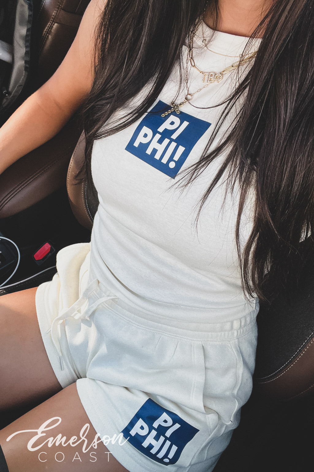 Pi Beta Phi Patch Tank &amp; Shorts Set