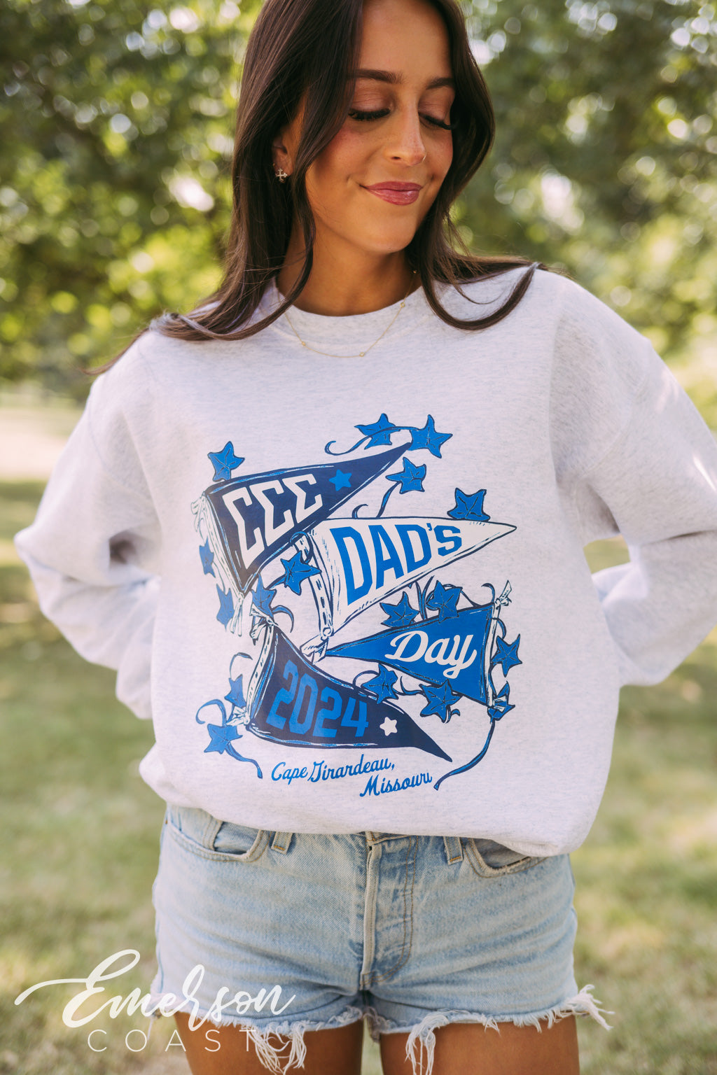 Tri Sigma Dad's Day Pennant Crewneck