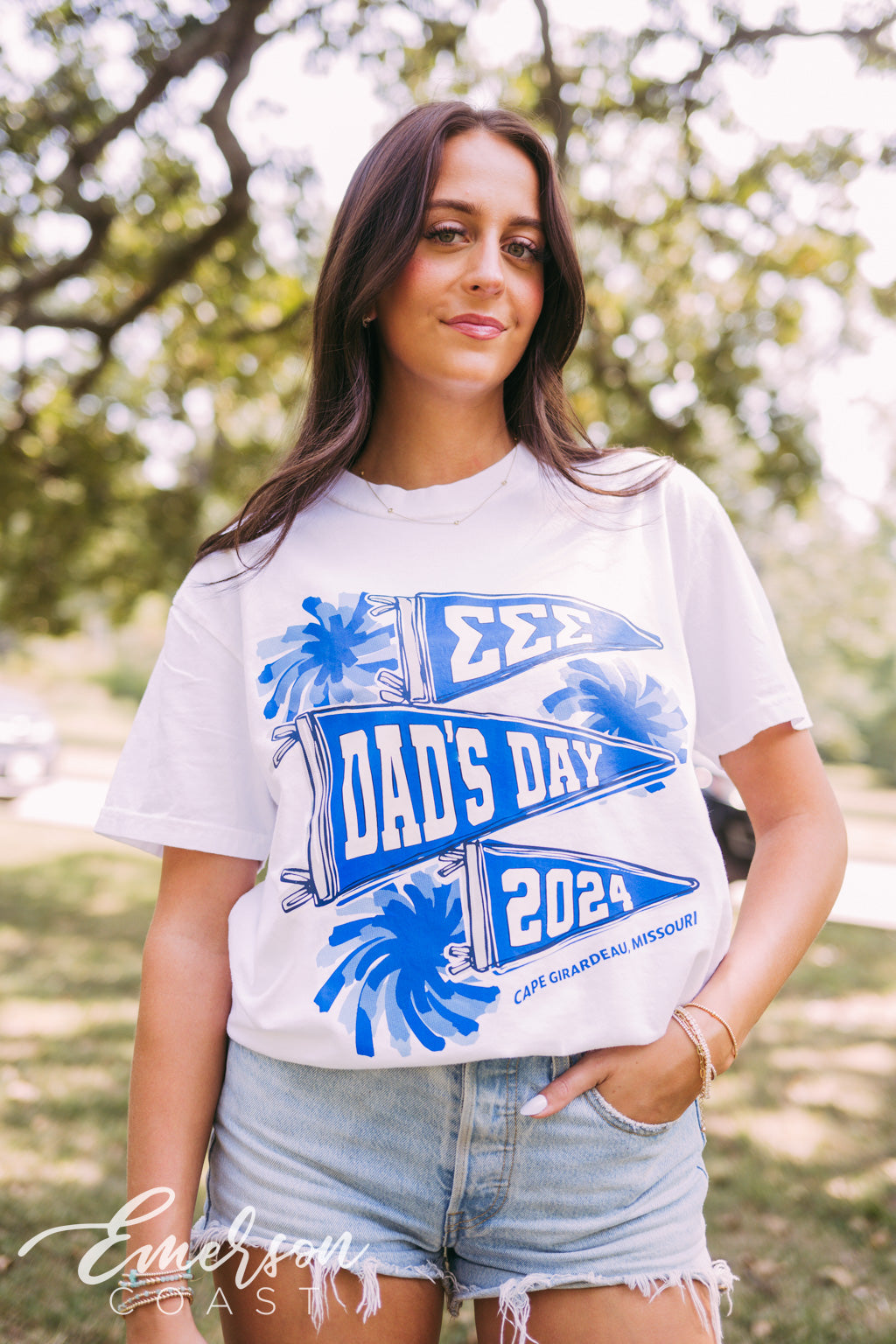 Tri Sigma Pom Pom Dad's Day Tshirt