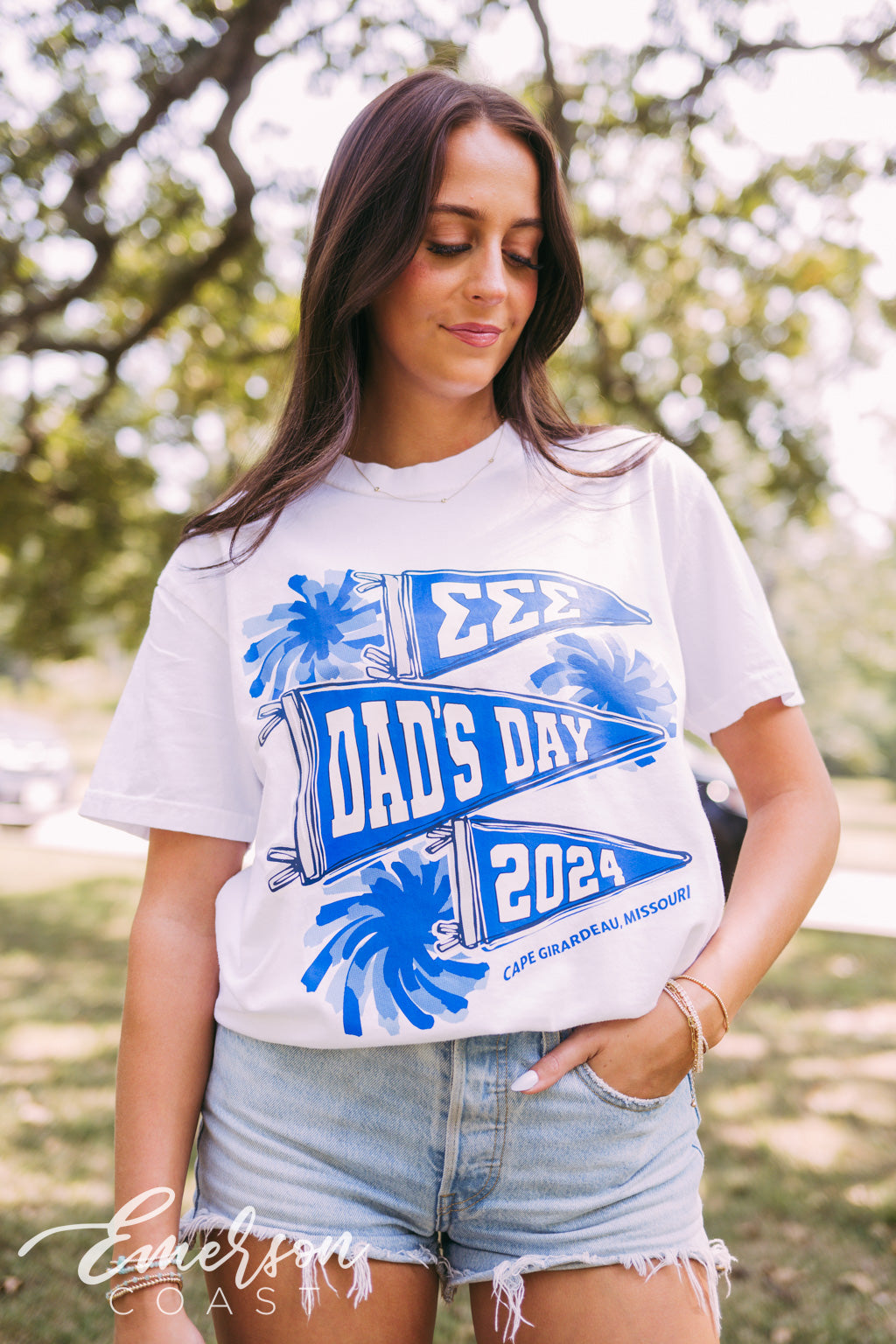 Tri Sigma Pom Pom Dad's Day Tshirt