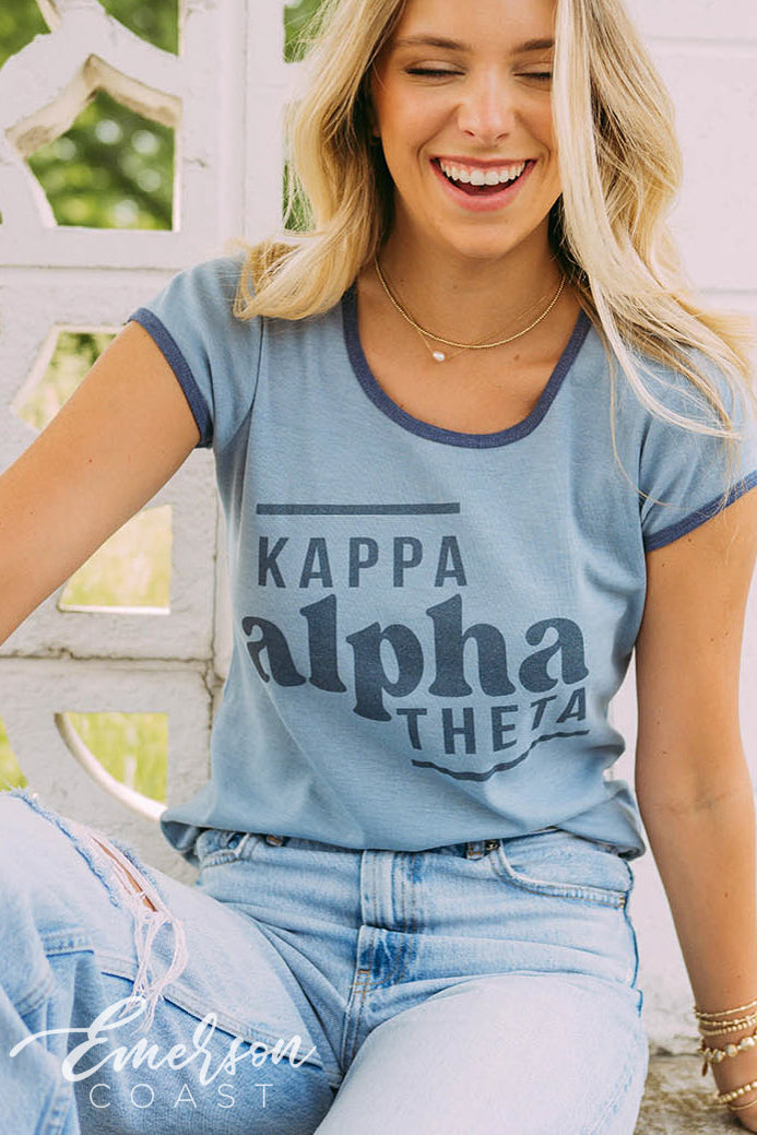 Baby blue 2024 kappa shirt