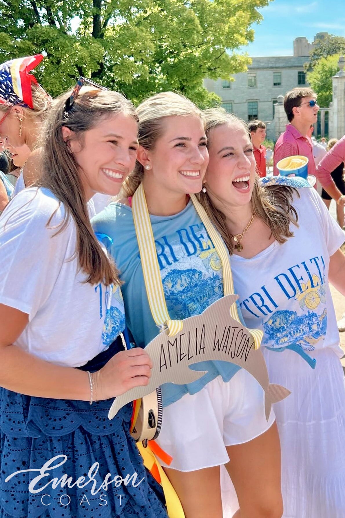 Tri Delta La Delta Vita Bid Day Slouchy Tee