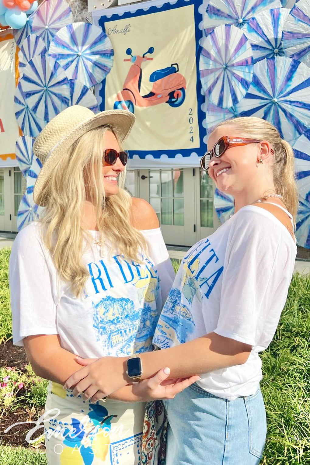 Tri Delta La Delta Vita Bid Day Slouchy Tee