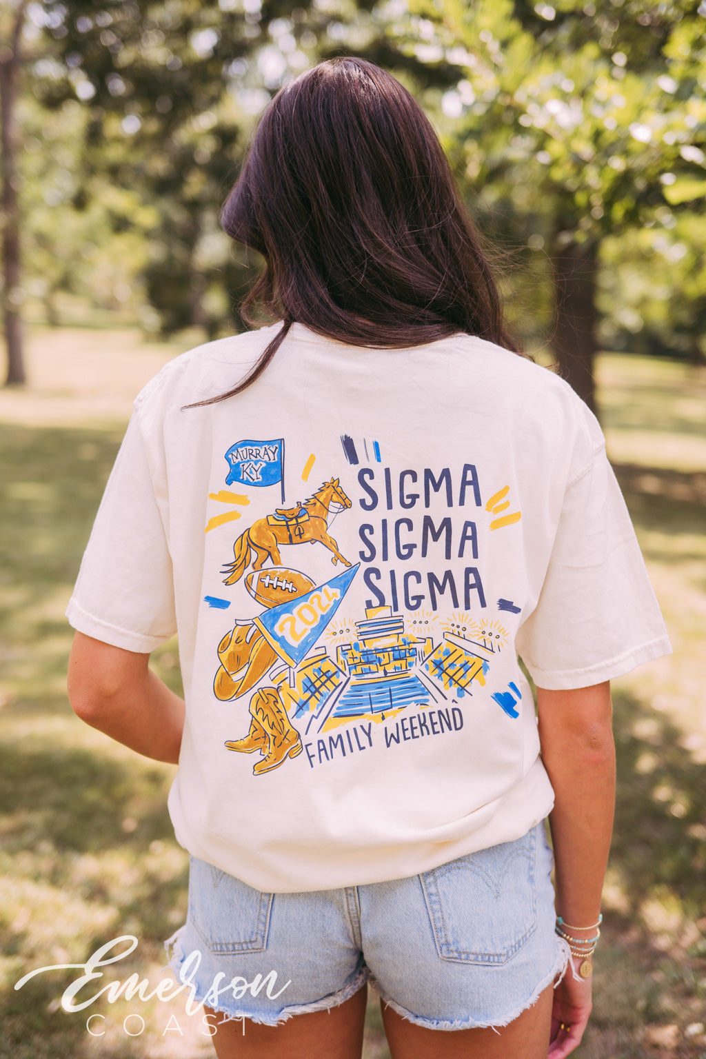 Sigma Sigma Sigma Watercolor Parents Weekend Tee