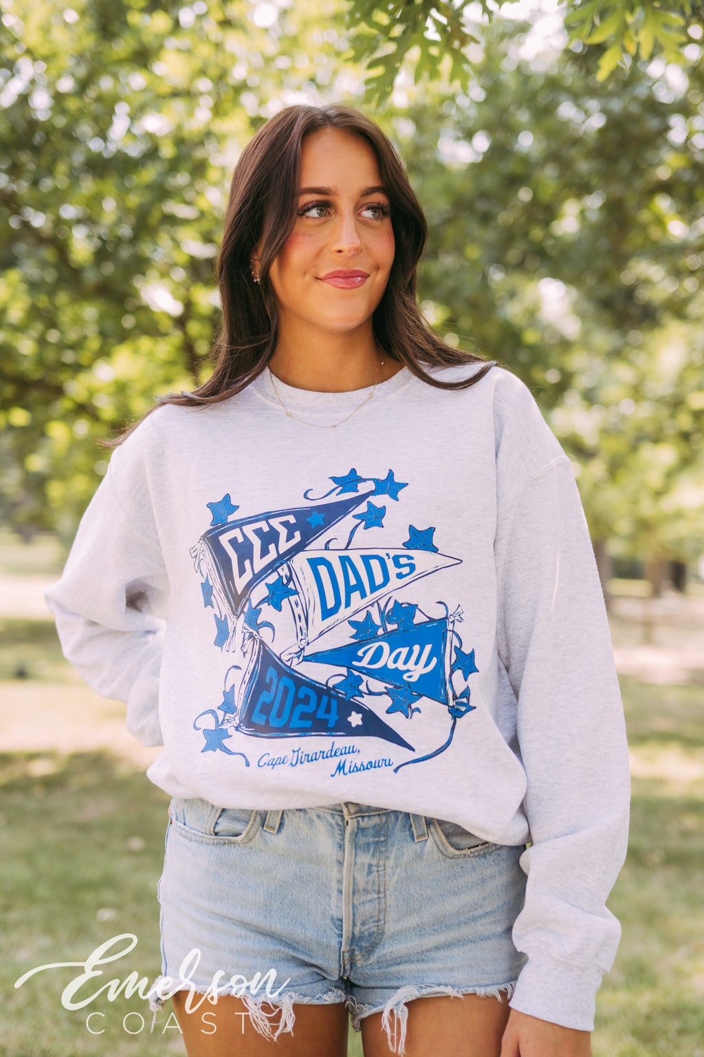 Tri Sigma Dad's Day Pennant Crewneck