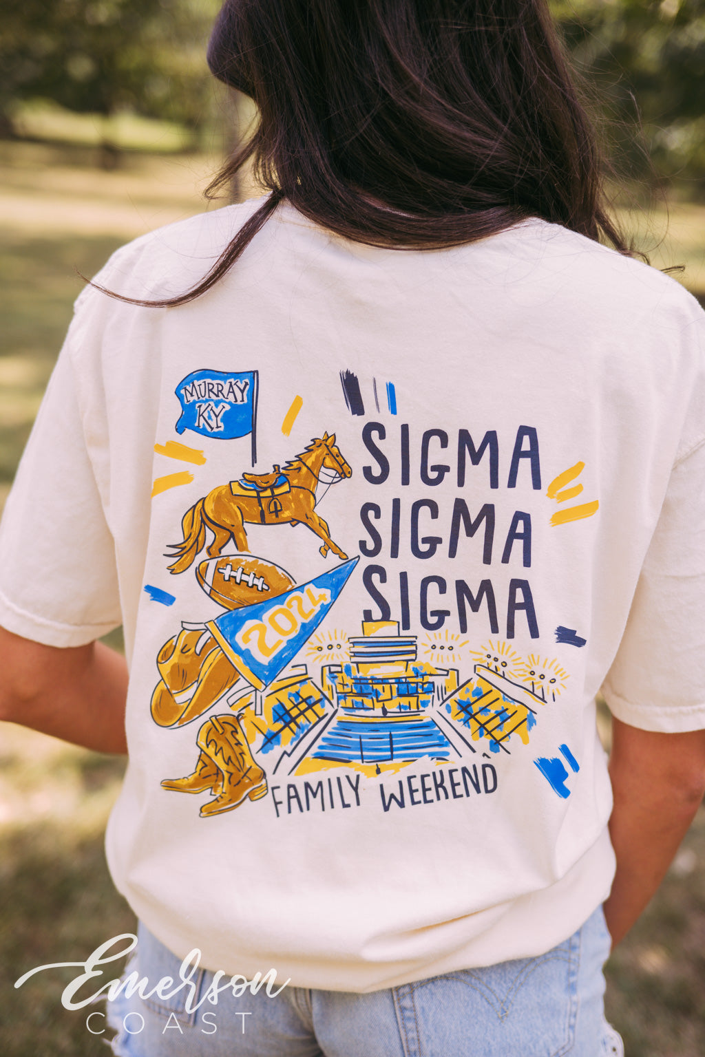 Sigma Sigma Sigma Watercolor Parents Weekend Tee