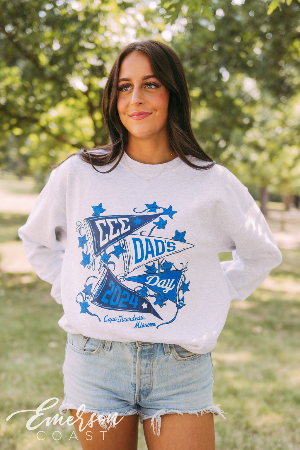 Tri Sigma Dad's Day Pennant Crewneck