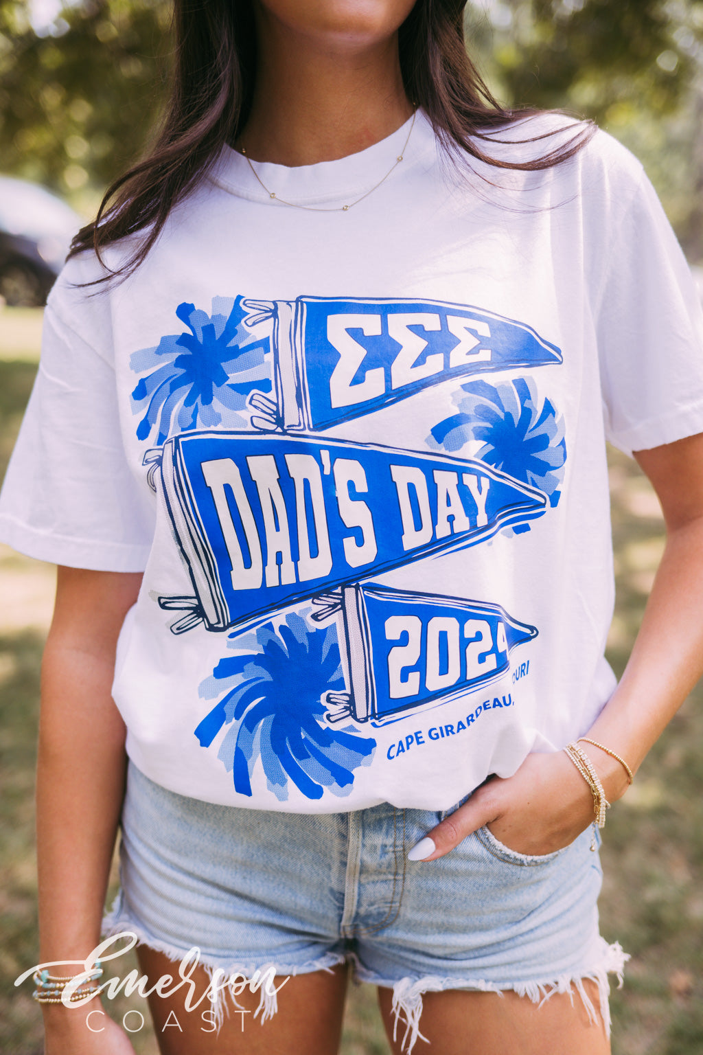 Tri Sigma Pom Pom Dad's Day Tshirt