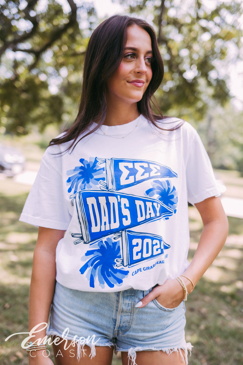 Tri Sigma Pom Pom Dad's Day Tshirt