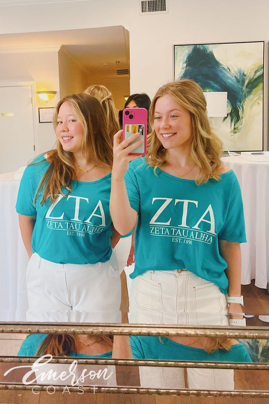 Zeta Tau Alpha Jade Recruitment Slouchy Tee